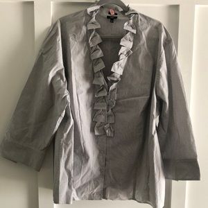Talbots Woman ruffled blouse